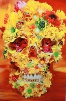 買取の鎌谷徹太郎『Flower Skull Yellow』