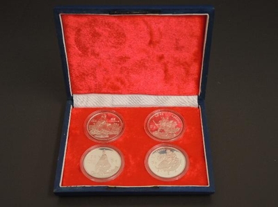 中国傑出歴史人物 紀念幣 銀貨セット 1985年