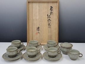 島岡達三　象嵌紅茶器